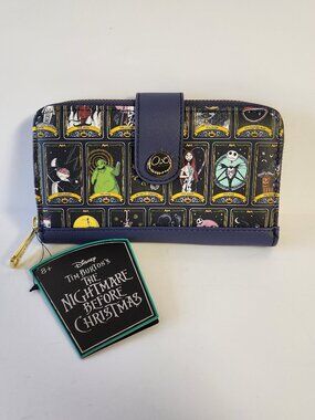 Loungefly Nightmare Before Christmas Tarot Card Wallet Zip Around 2021 New